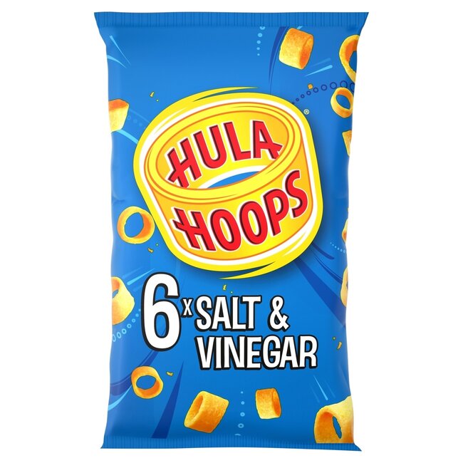 Hula Hoops Salt & Vinegar 6 x 24g
