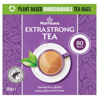 Morrisons Extra Strong 80 Tea Bags 232g