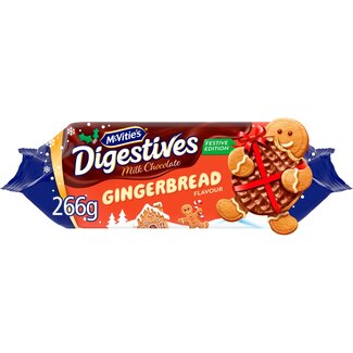 McVities Gingerbread Milk Chocolate Digestives 266g