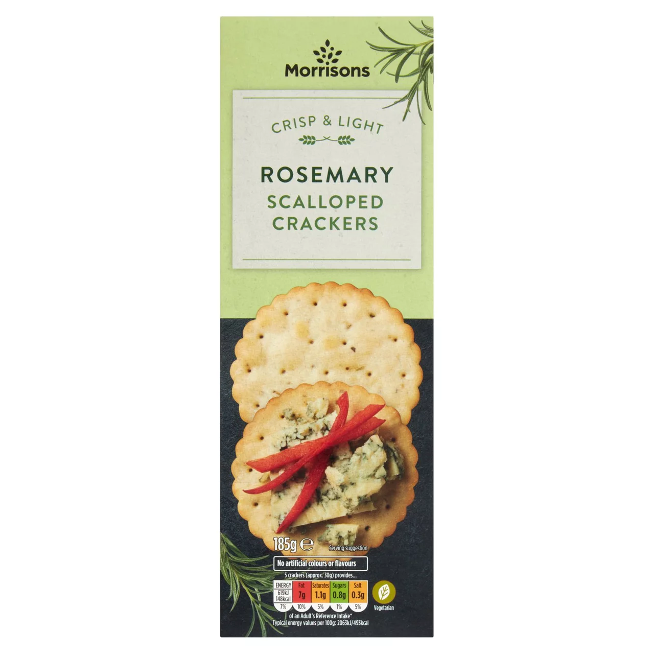 Morrisons Rosemary Crackers 185g Russells British Store