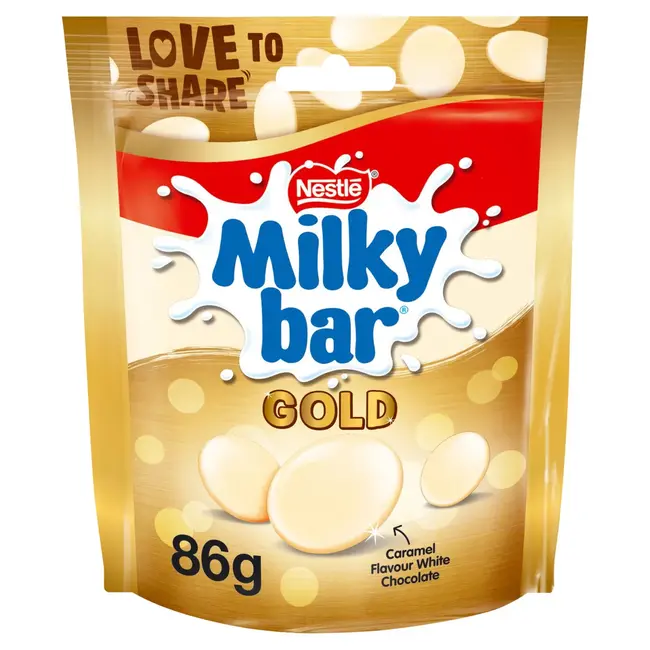 Milkybar Giant Buttons Gold Pouch 86g