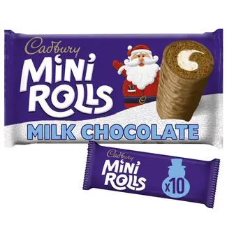 Cadburys Chocolate Mini Rolls 10Pk