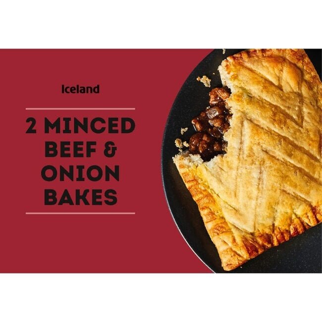 2 Minced Beef & Onion Bakes 280g