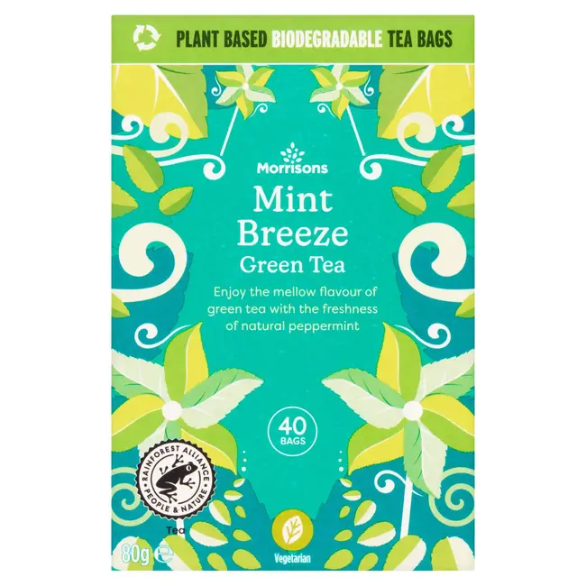 Hint Of Mint Green Tea 40's 80g