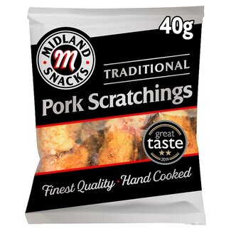 Midland Snacks Pork Scratchings 40g