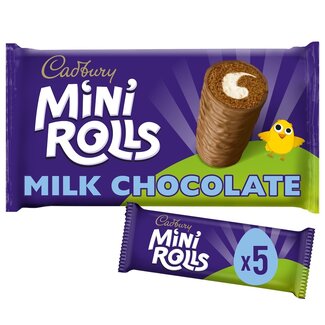 Cadburys 5 Mini Rolls Milk Chocolate