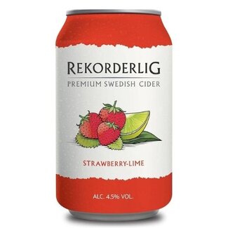 Rekorderlig Strawberry & Lime Cider Can 330ml