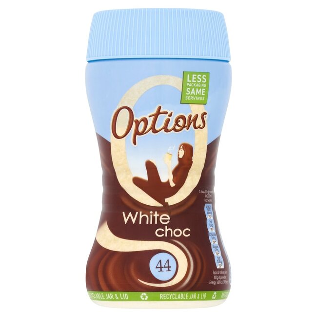 Options White Chocolate Jar 220g