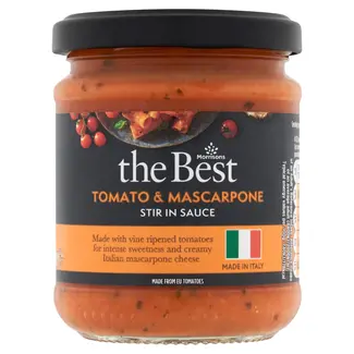 Morrisons The Best Tomato & Mascarpone Pasta Sauce 190g