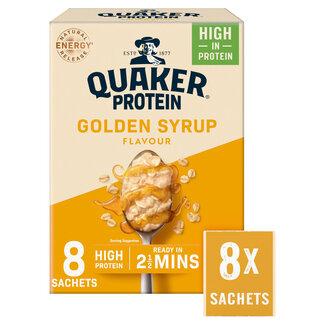 Quaker Protein Golden Syrup 8 Sachets