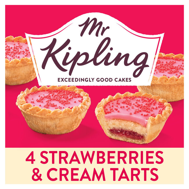 4 Strawberries & Cream Tarts