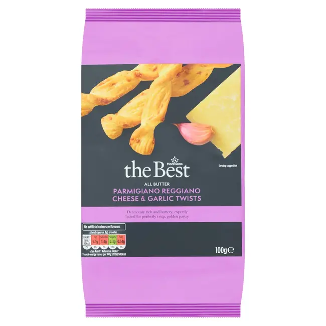 The Best Parmesan & Garlic Twists 100g
