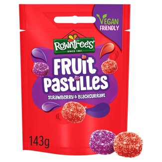 Rowntrees Fruit Pastilles Strawberry & Blackcurrant 143g