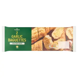 Morrisons 2 Garlic Baguettes 338g