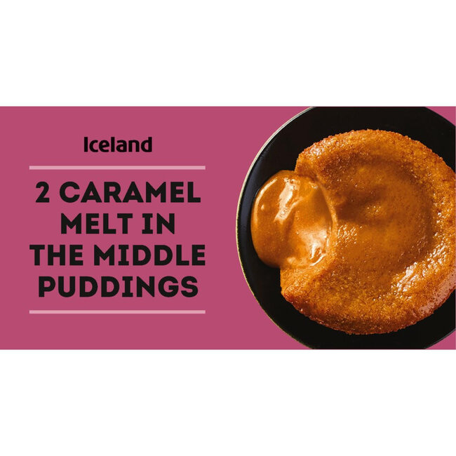 2 Caramel Melt in the Middle Puddings 140g