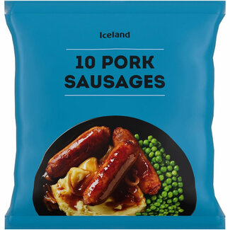 Iceland 10 Pork Sausages 400g
