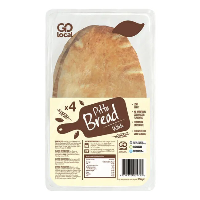 White Pitta Bread 4's