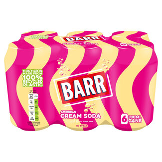 BARR Cream Soda 6pk 330ml