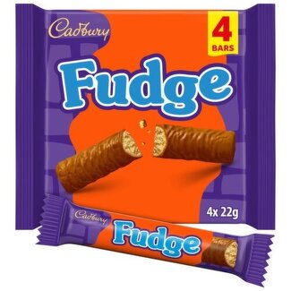 Cadburys Fudge Chocolate Bar 4pk