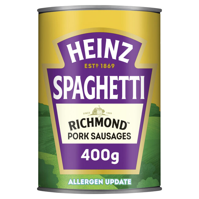 Spaghetti & Richmond Sausages 400g