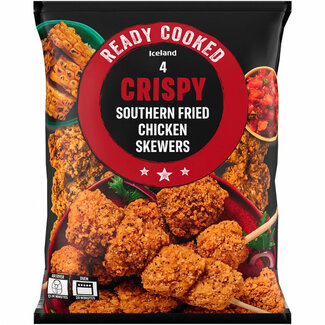 Iceland 4 Crispy Southern Fried Chicken Skewers 400g