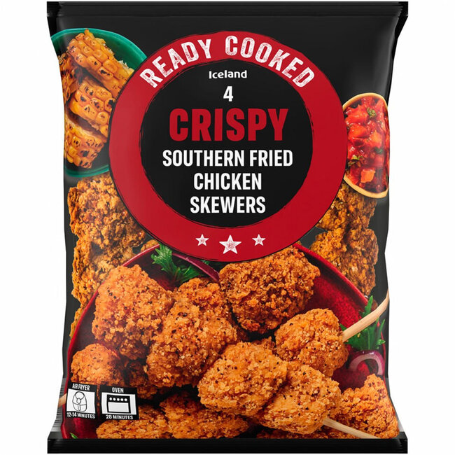 4 Crispy Southern Fried Chicken Skewers 400g