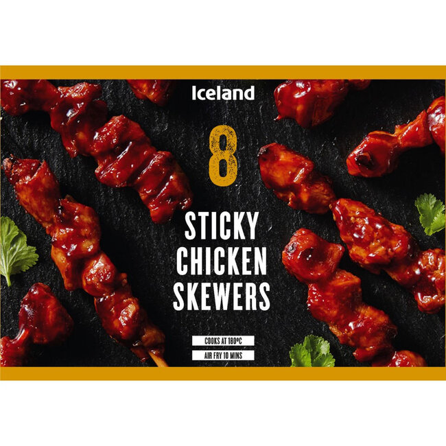 8 Sticky Chicken Skewers 144g