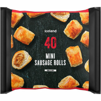 Iceland 40 Mini Cocktail Sausage Rolls 720g