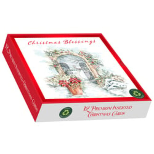 12X Premium Winter Christmas Cards