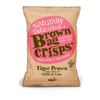 Brown Bag Crisps Tiger Prawn Chilli & Lime Crisps 150g