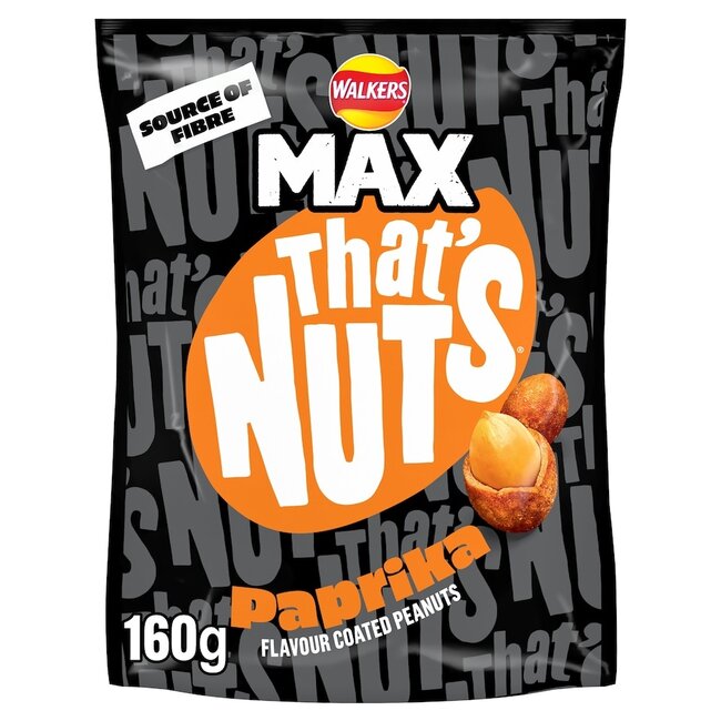 Walkers Thats Nuts Max Paprika 160g