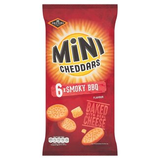 Jacobs Mini Cheddars Smokey BBQ 6pk