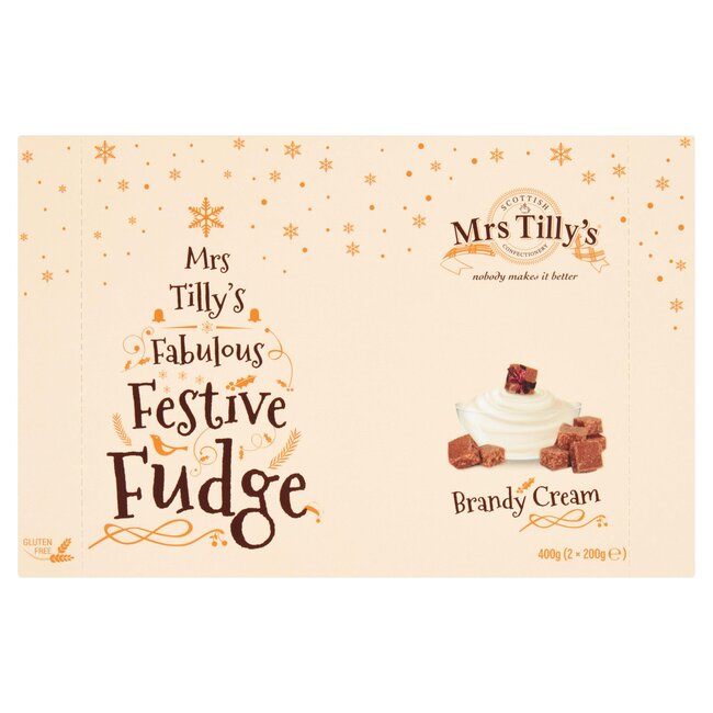 Mrs Tillys Fabulous Festive Fudge Brandy Cream 400g