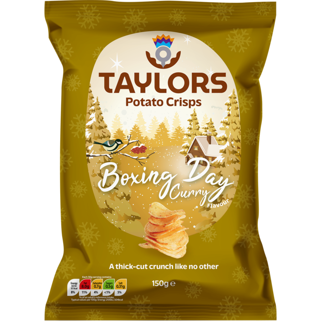 Taylors Boxing Day Curry Crisps 150g