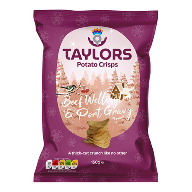 Taylors Beef Wellington & Port Gravy Crisps 150g