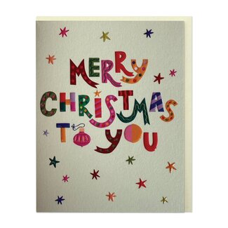 Raspberry Blossom Merry Christmas To You Card