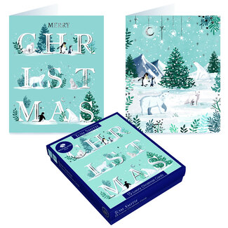 Tom Smith Arctic Animals Luxury Cards 15 Pack