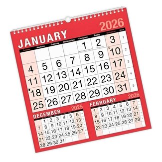 Tallon Easy View A4 Monthly Planner Wall Calendar 2026