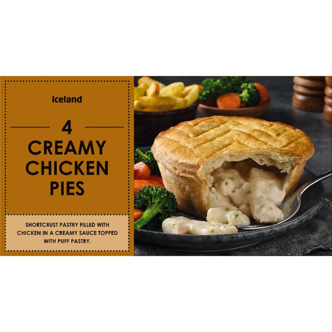 4 Creamy Chicken Pies 664g