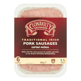 Clonakilty 6 Traditional Irish Pork Sausages 380g