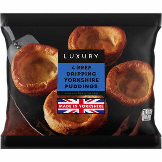 Iceland Luxury 4 Beef Dripping Yorkshire Puddings 160g