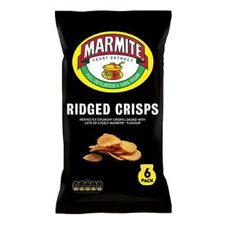 Marmite Ridged Crisps 6pk