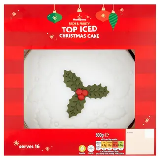 Morrisons Christmas Iced Fruit Cake