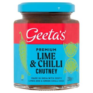 Geetas Premium Lime & Chilli Chutney Hot 230g