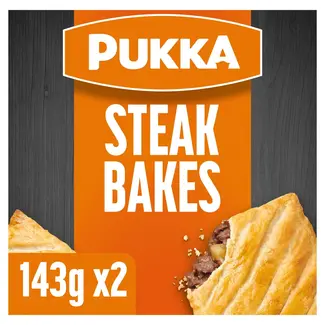 Pukka 2 Steak Bakes 286g