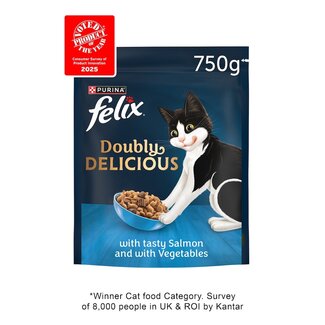 Purina Felix Doubly Delicious Salmon & Vegetable 750g