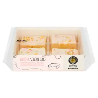 Harriets Bakery Vanilla School Cake Slice