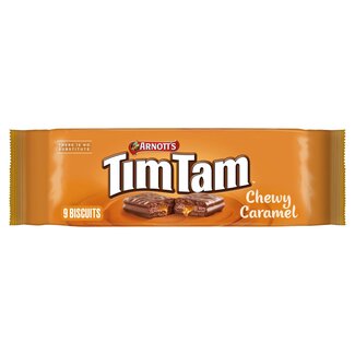 Tim Tam Chewy Caramel Biscuits 175g 9pk