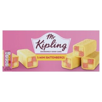 Mr Kipling Mini Battenberg Cakes 5 Pack