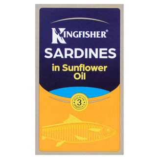 Kingfisher Sardines in Sunflower Oil 120g